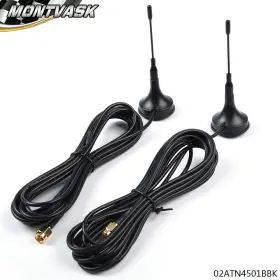 Mm1526544 2014mmotor Fit For P71 Crown Victoria 3-3/4 Inch Tall Magnetic Police Antenna Black 2 Lot