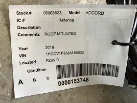 645.ho1i18 Accord 2018 Antenna 318684