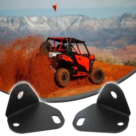 Lf-hwm-qat-bdstca017 Acmex 2pcs Adjustable Rear Pillar Flag Antenna Mounting Brackets Compatible With 20