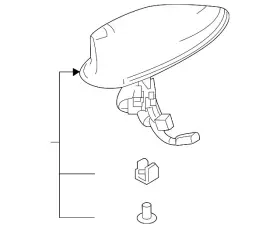 39150-tjb-a11zd Acura Genuine Antenna