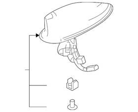Acura 39150-tjb-a11ze Genuine Antenna Assembly Roof Nh830m Lunar Silver Metallic 39150tjba11ze