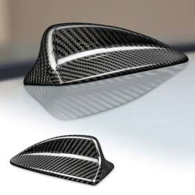 Airspeed Bm-003-90-03 Black Carbon Fiber Car Shark Fin Antenna Cover Radio Signal Base For