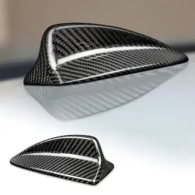 Bm-003-90-03 Airspeed Black Carbon Fiber Car Shark Fin Antenna Cover Radio Signal Base For