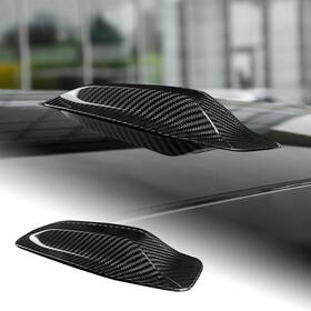 Airspeed Pybmc2643 Carbon Fiber Car Shark Fin Antenna Cover Radio Signal Base Decorativ
