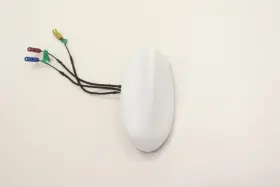156124792 Alfa Romeo 2018-2025 Stelvio Rear Roof Shark Fin Antenna Oem White 217