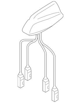 Audi 4e0-035-503-s-gru Genuine Antenna