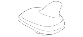 4n0-035-503-ad-gru Audi Genuine Radio Antenna Assembly