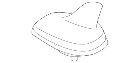 4n0-035-503-bk-gru Audi Genuine Antenna