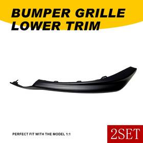 Auxito 53123-06190 2pcs Fit 21-23 Toyota Camry Se/xse Front Right Bumper Lower Trim Molding Black B