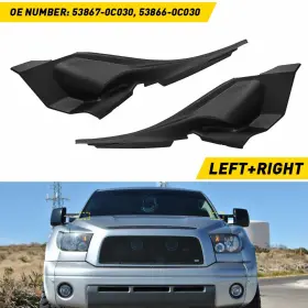 53867-0c030 Auxito Front Windshield Wiper Side Cowl Cover 2pcs For 07-2013 Toyota Tundra Sequoia B