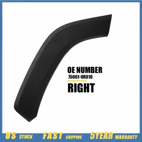 75061-0r010 Auxito For 2019-2024 Toyota Rav4 Right Rear Door Flare Arch Trim Molding Passenger B