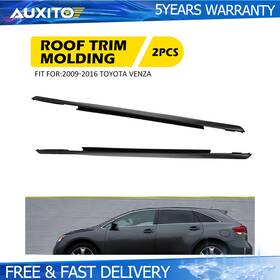 Auxito 75556-0t023 2pcs For 2009-2016 Toyota Venza Roof Drip Molding Trim Left And Right Side Black B
