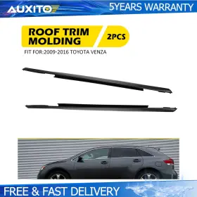 75556-0t023 Auxito 2pcs For 2009-2016 Toyota Venza Roof Drip Molding Trim Left And Right Side Black B