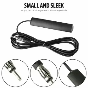 Antenna-3m Auxito Car Radio Hidden Antenna Stealth Stereo Fm Am For Truck Vehicle Motorcycle Boat