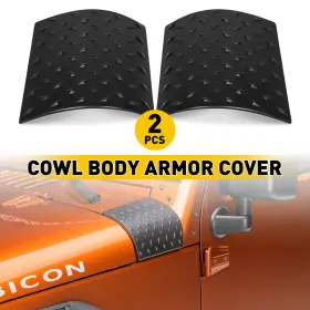 Azbj-jk-07-17 Auxito 2x Body Cowl Armor Cover Sport Exterior Accessories 07-18 For Jeep Wrangler Jk