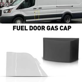 Auxito Bk3z6129077ab For Ford Transit 150 250 350 2015 16 17 18-2023 Fuel Door White Gas Cover Cap