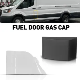 Bk3z6129077ab Auxito For Ford Transit 150 250 350 2015 16 17 18-2023 Fuel Door White Gas Cover Cap