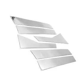 Bzt-accord-18-22-6c Auxito Fit 2018-2022 Honda Accord 6pcs Glossy Chrome Door Window Pillar Post Cover