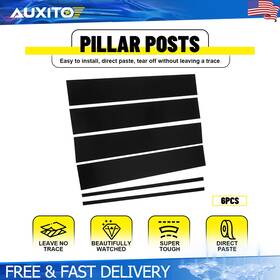 Auxito Bzt-tahoe-15-20-6c Exterior Gloss Black Door Pillar Post Trim Cover 6pcs For Gmc Yukon 2015-2020