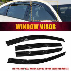 Auxito Fz-wdm-ha184 Fits 18-22 Honda Accord Sedan Mug Style Acrylic Window Visors Rain Sun Guard B