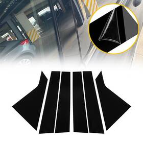 Auxito Ito-bzt-69853 Black Pillar Posts For Chevy Impala 2014-2021 6pc Door Trim Piano Cover Panel