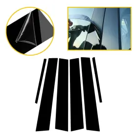 Ito-bzt-69856 Auxito 6pc For Dodge Charger 2011-2021 Black Pillar Posts Set Door Trim Piano Cover Kit