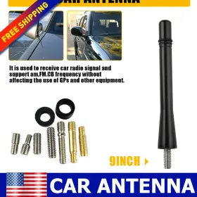 Ito-tx-86411 Auxito New Black 4 Inch Car Antenna Fm Universal Am Radio Aerial Signal Booster