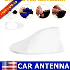 Ito-tx-86451 Auxito Universal White Shark Fin Car Roof Top Booster Antenna Radio Fm/am Signal Aerial