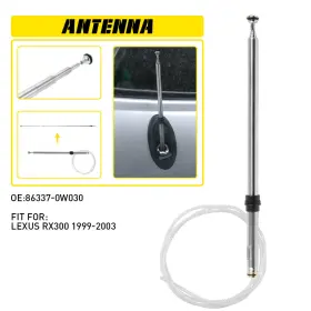 Qhl7769238119283yx Auxito Power Antenna Mast Fit For Lexus Rx300 86337-0w030 1999 2000 2001 2002 2003 N8b9