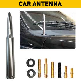 Auxito Qzcgq-civic-01-05 1 For Chevy Truck Gmc Suv Bullet Antenna 50 Cal Caliber Silverado Sierra Denali
