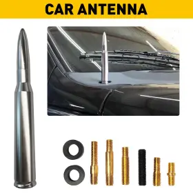 Qzcgq-civic-01-05 Auxito 1 For Chevy Truck Gmc Suv Bullet Antenna 50 Cal Caliber Silverado Sierra Denali