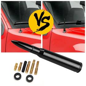 Auxito Tx-zdt-14cm-exe For Ford F150 Raptor 50 Cal Caliber Bullet Short Ammo Aluminum Antenna Screws