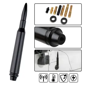 Tx-zdt-5.7in Auxito Short Bullet Aluminum Mast Radio Antenna Fm/am Fit Chevy Silverrado 2500 1500