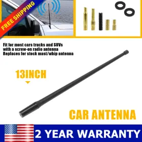 Tx14-hhe-54872 Auxito Cars 13 Inch In Car Radio Am/fm Antenna Aerial Signal Booster Black Accessories Part