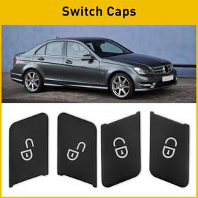 Auxito W212 W204 Fits Mercedes Benz Class Car Door Lock Switch Unlock Button Cover Trim