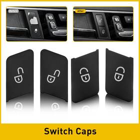 Auxito Xpd-kgg-39522 For Mercedes W204 Class Benz W212 Car Lock Door Unlock Switch Button Trim Cover