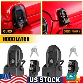 Auxito Yqgs-jl-18-24 Hood Latches Catch Lock For Jeep Jl Jlu Wrangler Gladiator Jt 2018-23 With Key B