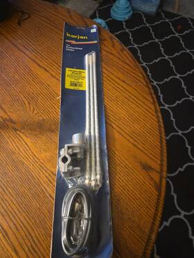 Barjan 300-18 3 Piece Heavy Duty With Low Loss Rg59 Cable White
