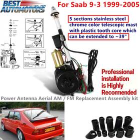 Bestautomotors Drfmsantm0018 Power Antenna Aerial Am Fm Radio Mast Replacement Kit For Saab 9-3 9 3 1999-2005