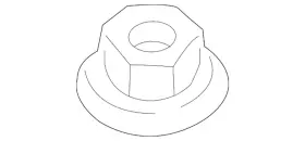 07129906048 Bmw New Genuine Hex Nut 2007-2013 Oe