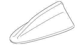 Bmw 65-20-9-107-484 Genuine Radio Antenna Cover