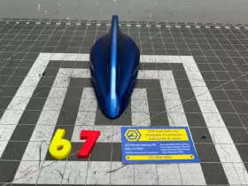 9262259 Bmw 12-20 F30 F32 Roof Shark Fin Radio Antenna Cover Blue B45 Oem