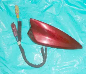 23211290 Cadillac 2017-2019 Xt5 Roof Shark Fin Antenna With Cover Oem- Red