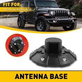 Carcomponentmarted Jk-0710-tx Antenna Base Cover For 2007-2021 Jeep Wrangler Jk Jl Jlu Jt Gladiator Rubicon Us