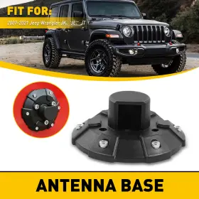 Jk-0710-tx Carcomponentmarted Antenna Base Cover For 2007-2021 Jeep Wrangler Jk Jl Jlu Jt Gladiator Rubicon Us