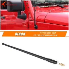 240127us02 Cherocar 13 Inch Antenna Trim For Jeep Wrangler Jk Jku Jl Rubicon Sahara Accessories 2007-22