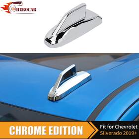 Cherocar Chero20240720us1401fqw125 Chrome Roof Antenna Cover Trim Decoration For Chevy Silverado 2019 Accessories