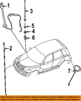 Chrysler Oem 4671868af 04-10 Pt Cruiser-antenna Mast
