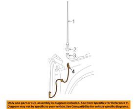 Chrysler Oem 4672389ad Jeep 2007 Compass-radio Antenna Cable
