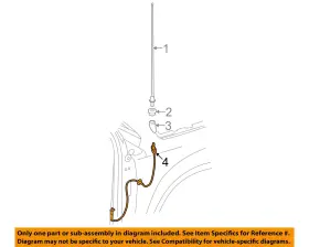 4672389ad Chrysler Oem Jeep 2007 Compass-radio Antenna Cable